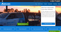 Desktop Screenshot of amsvans.com